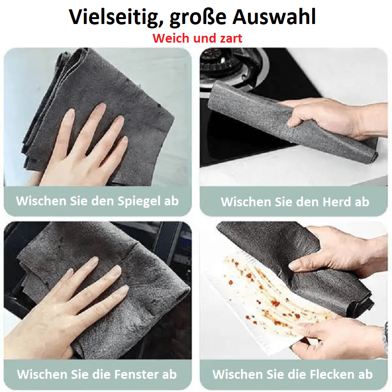 5er-Pack Allzweck-Mikrofaser-Reinigungstuch